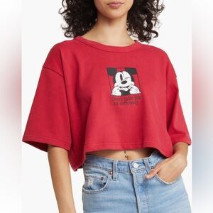 Samii Ryan x Disney Silly Mickey Oversized Crop Tee